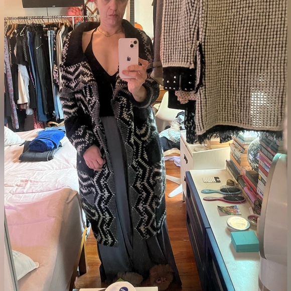 DIESEL Oversized sweater coat. One size - Picture 4 of 10